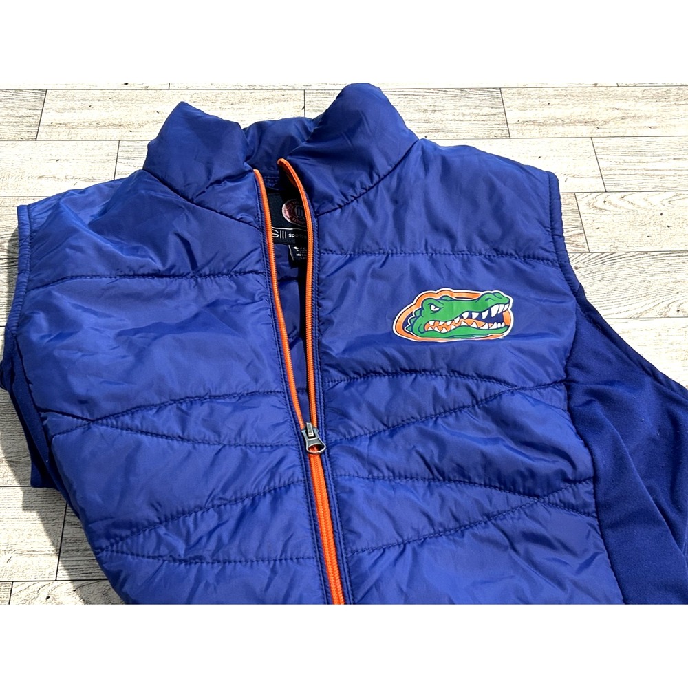 Florida Gators MLB GIII By Carl Banks Full Zip Quilted Vest Women's Size SMALL
